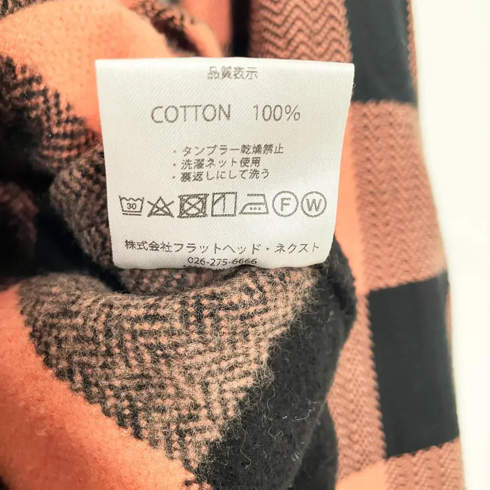 The Flat Head Men's Medium Button-Up Shirt - Pink & Black Checkered - Picture 6 of 10